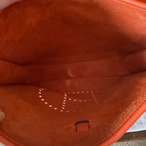 🦄Hermes Evelyne III 🦄in fire orange taurillon clemence leather PM - Picture 6 of 15